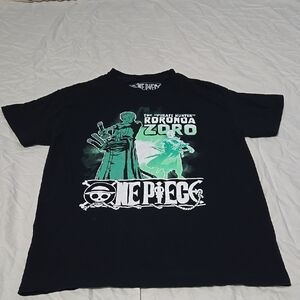 Mens Medium One Piece Roronoa Zoro T-Shirt